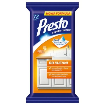 Chusteczki PRESTO do kuchni 72szt