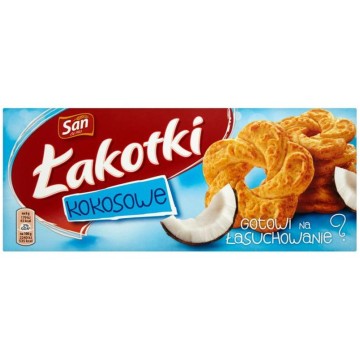 Ciastka ŁAKOTKI kokosowe 168g