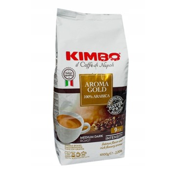 Kawa ziarnista KIMBO 100% Arabica 1kg Aroma Gold