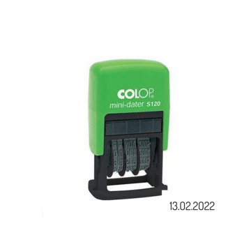 Mini Datownik COLOP S120 Green line - D.M.RRRR CYF