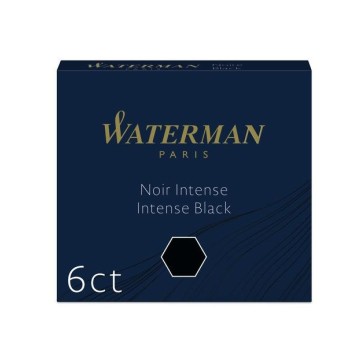 Naboje do piór WATERMAN INTERNATIONAL czarne 6szt